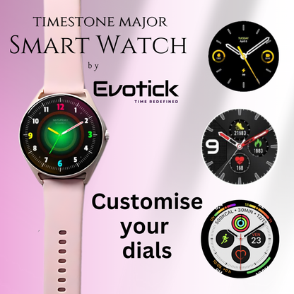 Timestone Major Smartwatch (Pink, Gray & Black Colours Available)