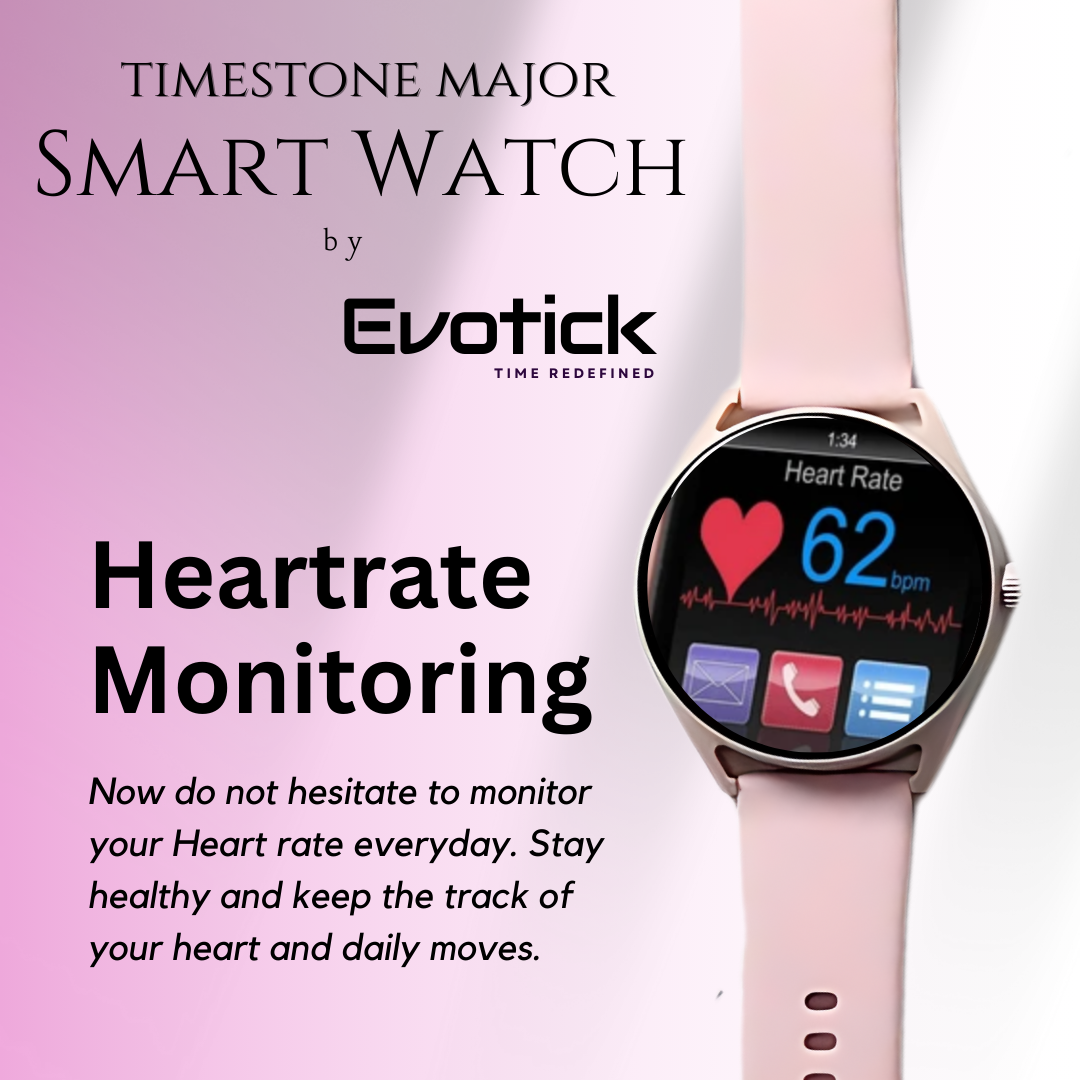 Timestone Major Smartwatch (Pink, Gray & Black Colours Available)