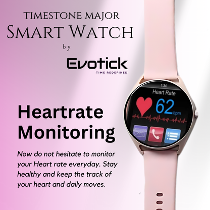 Timestone Major Smartwatch (Pink, Gray & Black Colours Available)