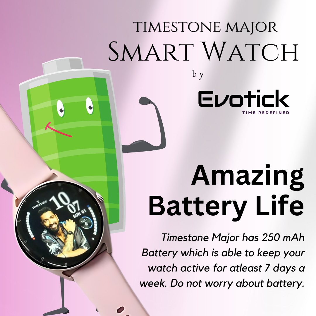 Timestone Major Smartwatch (Pink, Gray & Black Colours Available)